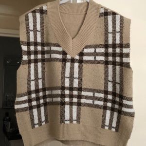 Knit vest.